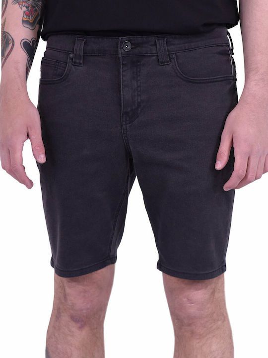 Outsider Denim Walks Ανδρική Βερμούδα Τζιν Μαύρη