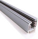 Ivela Montageschiene für Spot aus Aluminium 230V Dreiphasen 2m Grau Silber 7511-20-42