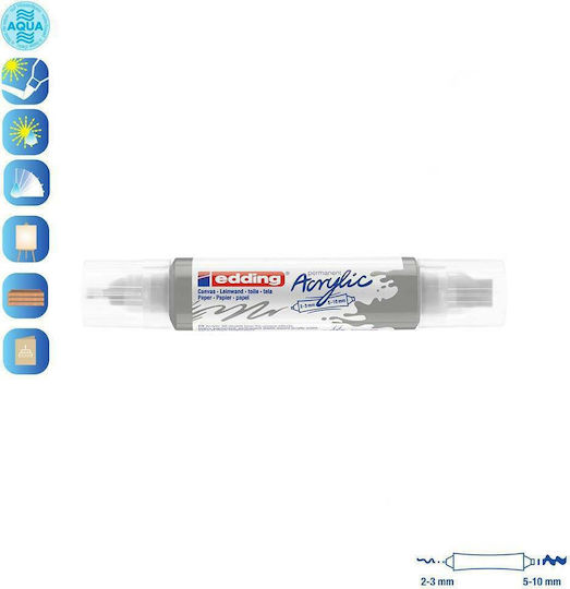 Edding 5400 Ακρυλικός Μαρκαδόρος Silver 10mm