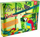 Svoora Svoora Building Blocks Composition of Shapes and 4 Cards Nature Wooden for 4+ Years 80 Pieces