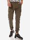 Brokers Jeans Men's Trousers Cargo Elastic in Slim Fit Khaki