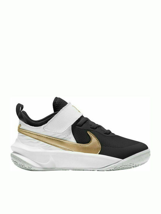 Nike Αθλητικά Παιδικά Παπούτσια Μπάσκετ Team Hustle D 10 Black / Metalic Gold / White