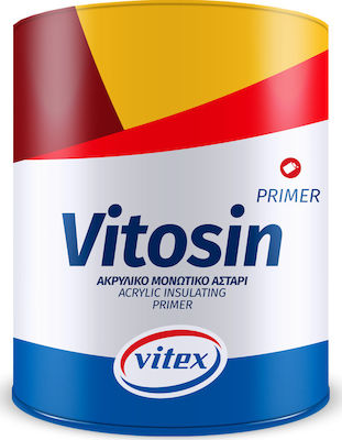 Vitex Vitosin Grundierung Acryl-Isoliergrundierung mit Lösungsmittel Weiß Geeignet für Holz 2.5Es