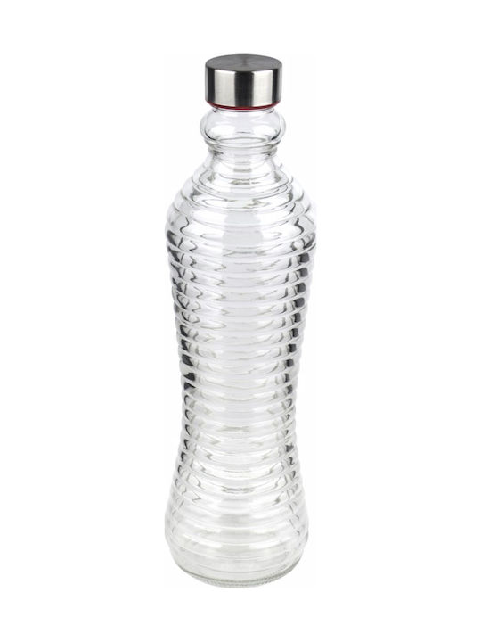 Viosarp Μπουκάλι Νερού Γυάλινο με Βιδωτό Καπάκι Διάφανο 1000ml