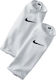 Nike Guard Lock Leg Sleeves για Επικαλαμίδες Ποδοσφαίρου Λευκά