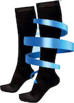 GEM Elastic Socks Graduated Compression Graduated Compression Calf High Socks Black