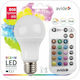 Avide Smart Lampe ASG27RGBW-9W-RC LED 9W für Fassung E27 und Form A60 RGBW 806lm Dimmbar