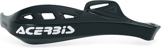 Acerbis Motorcycle Protective Hand Guards Rally Pro Black Handguards in Black Colour