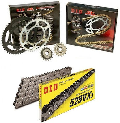 DID Chain & Sprocket Kit (15-42-525VX) for Honda CB 600F Hornet 1998-2006