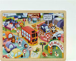 Holz Kinder Steckpuzzle Animal City für 3++ Jahre 49pcs Classic World