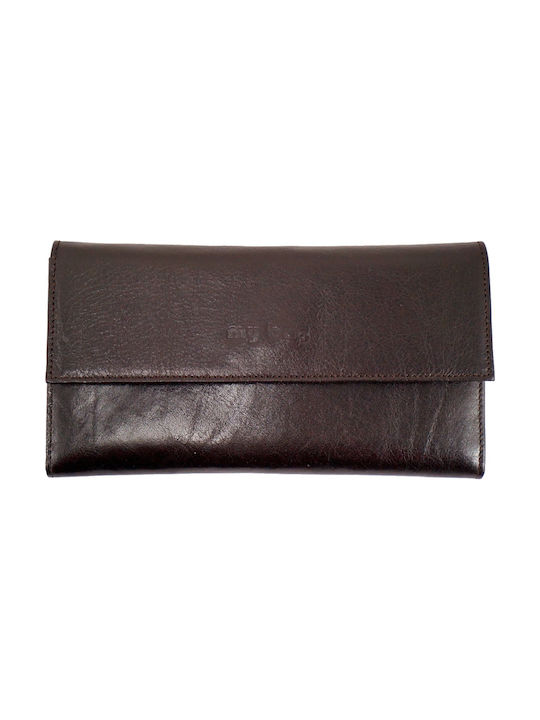 Leather wallet MYBAG 334 DARK BROWN DARK BROWN DARK BROWN