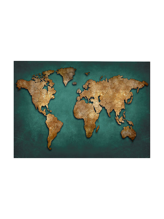 HomeMarkt World Map Πίνακας σε Καμβά 100x70cm