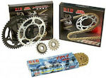 DID Chain & Sprocket Kit Golden (16-43-525ZVMX) for Suzuki GSX-R 600 2011-2013