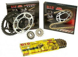 DID Chain & Sprocket Kit Golden (16-45-525VX/GB) for Honda Shadow / Steed 1994-1997