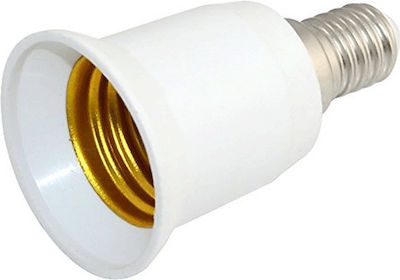 GloboStar Socket Adapter from E14 to E27 White 78974