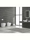 Karag Milos Rimless Floor-Standing Toilet that Includes Slim Cover White