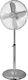 Hoomei Hoomei Pedestal Fan 50W Fan Diameter 40cm Silver