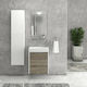 Karag Minos 55 Melamine Bathroom Cabinet without Sink L53xD34xH55cm Brown