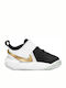 Nike Kids Sports Shoes Running Team Hustle D 10 Black / Metallic Gold / White / Photon Dust