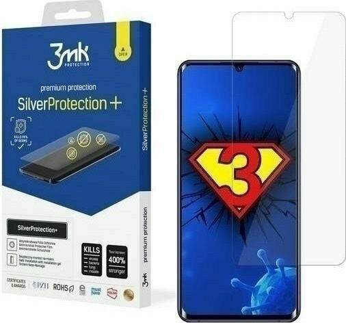 3MK Silver Protect+ Antibacterial Full Face Tempered Glass (Mi Note 10 Lite)