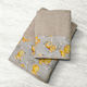 Lino Home Set of baby towels 2pcs Sailor Bear Grey-Light Grey