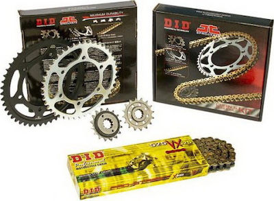 DID Chain & Sprocket Kit Golden (17-42-525VX/GB) for Yamaha TDM 850 1996-1998