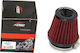 Apido Motorrad-Filter Schwarz/Rot