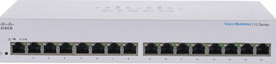 Cisco CBS110-16T Unmanaged L2 Switch with 16 Gigabit (1Gbps) Ethernet Ports