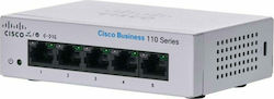 Cisco CBS110-5T-D Unmanaged L2 Switch with 5 Gigabit (1Gbps) Ethernet Ports