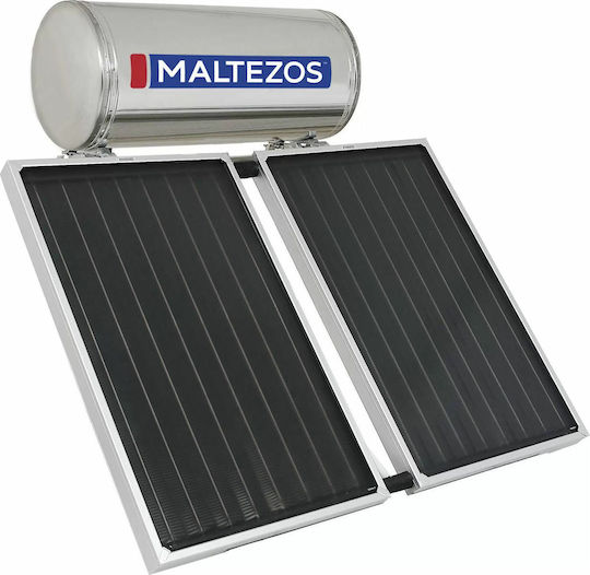 Maltezos MALT H SAC Ηλιακός Θερμοσίφωνας 160 λίτρων Inox Διπλής Ενέργειας με 2.7τ.μ. Συλλέκτη
