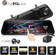 F1062 720P Mirror Car DVR Set with Rear Camera, 10" Display with Clip