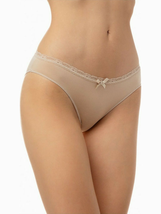 Minerva Γυναικεία Slip 2Pack Μπεζ