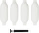 vidaXL Bootsballons PVC 41x11,5cm Weiß 4 Stück Weiß