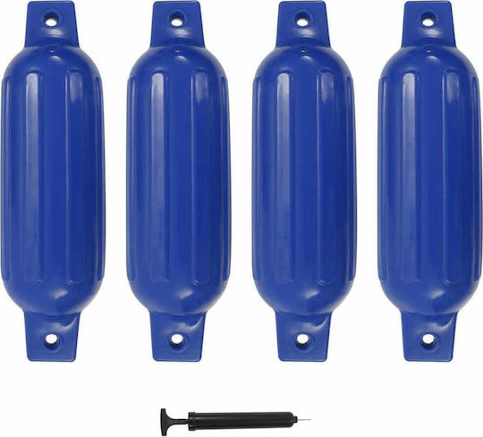 vidaXL Blue Boat Balloon Boat Balloons PVC 41x11.5cm Blue 4 pieces
