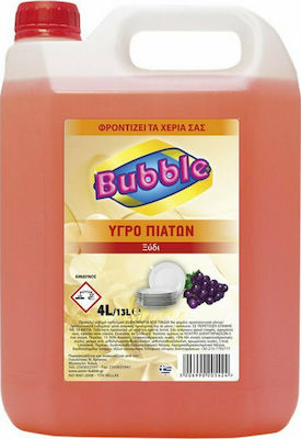 Bubble Επαγγελματικό Υγρό Πιάτων με Άρωμα Ξύδι 4lt