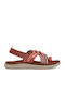 Teva Voya Strappy Women's Flat Sandals In Tabac Brown Colour