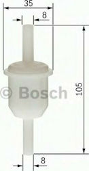 Bosch Gasoline Filter for Φίλτρο Βενζίνης για Peugeot 205/309/405 - Fiat Fiorino/Duna - Citroen Bx/Ax Bosch Gasoline Filter for Φίλτρο Βενζίνης για Peugeot 205/309/405 - Fiat Fiorino/Duna - Citroen Bx/Ax
