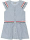 Alouette Kids Dress Striped Short Sleeve Blue