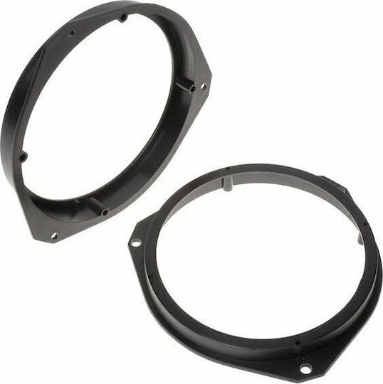Connects2 Speaker Ring Car Front 165mm Fiat Grande Punto Opel Astra Vauxhall Astra / Corsa 2pcs