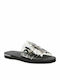 DKNY Isha K1142377 Women's Flat Sandals in Silver Color K1142377-SMK