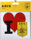 Διακοσμητικό Αυτοκόλλητο Τοίχου I Love Aris Stamion