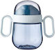 Mepal Educational Sippy Cup Plastic with Handles Blue for 6m+m+ 200ml
