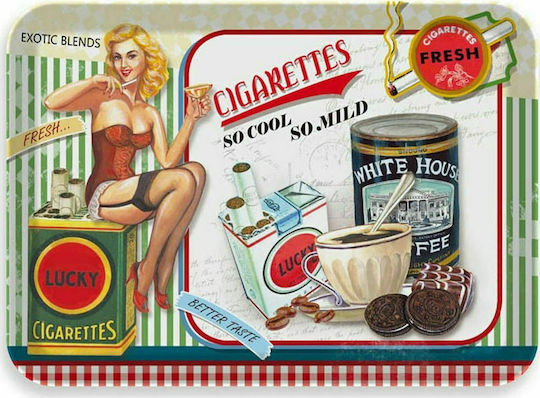 Ankor Lucky Cigaret Plastic Dreptunghiular Tavă de Servire 37.2x26.2x2.5cm 808021 1buc