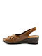 Lily Anatomische Damenplattformen Tabac Braun