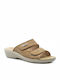 Fly Flot T4Α59 Anatomic Women's Platform Wedge Sandals Beige