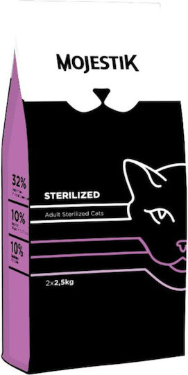 Mojestik Adult Sterilized Cat Dry Food for Adult Sterilized Cats with Chicken / Rice 5kg