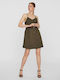 Vero Moda Summer Mini Dress Khaki