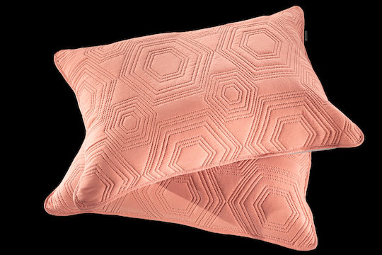 Guy Laroche Lilly Σετ Μαξιλαροθήκες Καπιτονέ Coral 50x70εκ.