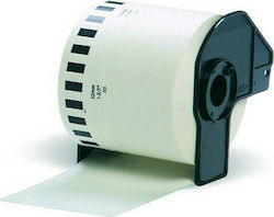 Etikettenband kompatibel mit Brother DK-22205 30.4m x 62mm in Weiß Farbe 1Stück