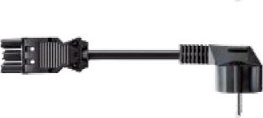 Bachmann Schuko - IEC C5 Cable 2m Μαύρο 375.075